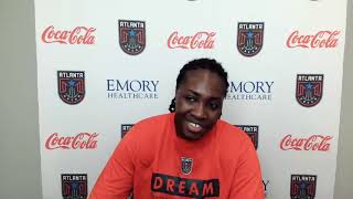 ATL Dream Shootaround Media Availability  August 26 vs Las Vegas Aces [upl. by Marentic]