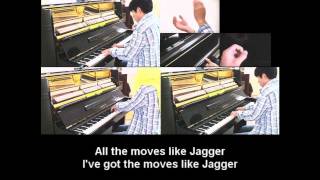 Maroon 5  Moves Like Jagger Will Ting EPIC Piano Cover Music Video w Lyrics [upl. by Argent]