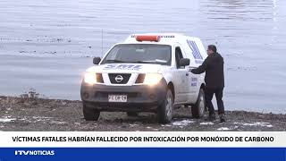 Tragedia en Bahía Carrera dos tripulantes fallecidos al interior de una lancha a motor [upl. by Dumanian730]