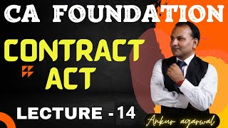 CA Foundation LAW 🔥contract act 1872  capacity of parties  MINOR indian contract act [upl. by Mariya]