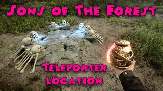 Sons of The Forest  How to use the teleporter and blueprint location [upl. by Leval]