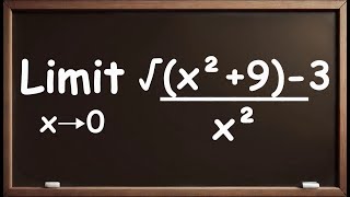 Limit x→0 for √x²9 3  x² [upl. by Lempres]