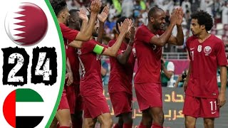 اهداف مباراة قطر والامارات 4  2  كأس الخليج  وجنون خليل البلوشي [upl. by Gyimah833]