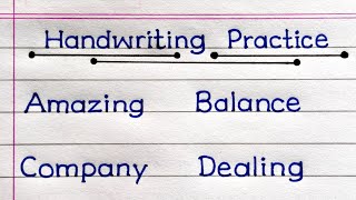 How To Improve Handwriting  Handwriting Practice In English  7 Letter Words [upl. by Cly]