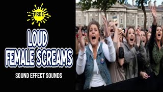 Loud Female Screams Sound Effect  Female Screaming Sounds [upl. by Oner]