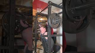 New PR 245lb seated overhead military press 3x3 Hulk Fit power cage [upl. by Yemerej]