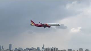 A321211 Vietjet Air VNA522HaNoi 🛬SGN VietjetAir a321 vna522 snabaytansonnhat xuhuong [upl. by Lramaj]