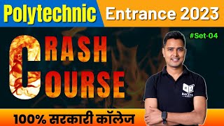 Crash Course  Set4  Polytechnic Entrance Exam [upl. by Niwroc]