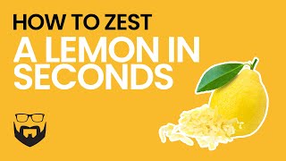 How to Zest Lemon in Seconds [upl. by Nirrok496]