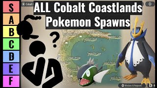 ALL Pokémon in the Cobalt Coastlands  Pokémon Legends Arceus [upl. by Cuthburt]