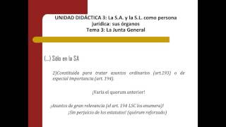 Lec004 Tema 3 La Junta General II umh1425sp 201516 [upl. by Evelyn276]