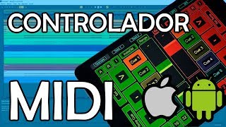 ¡USAR CELULARTABLET COMO CONTROLADOR MIDI  Android amp IOS [upl. by Klemperer]