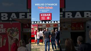 Nowy punkt „Bafra Kebab” w Warszawie 😎 kebab bafra streetfood [upl. by Linnell537]