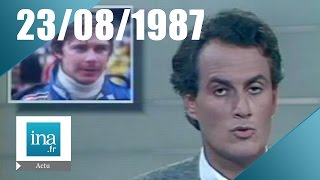 20h Antenne 2 du 23 août 1987  Mort de Didier Pironi  Archive INA [upl. by Terris777]