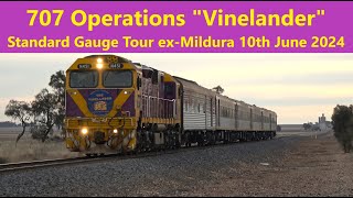 707 Operations Vinelander Standard Gauge Tour  10th June 2024 [upl. by Justus]