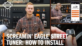 How to Install HarleyDavidson Screamin Eagle Pro Street Tuner [upl. by Naujed]