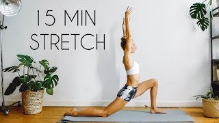 15 MIN FULL BODY STRETCH amp COOL DOWN ROUTINE [upl. by Timmie797]