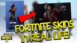 FORTNITE SKINS IN REAL LIFE [upl. by Eseekram]