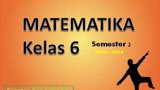 Materi Matematika Kelas 6 SDMI Semester 2 [upl. by Neelon]