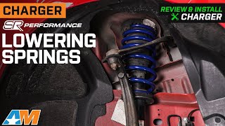 20062022 RWD Charger SR Performance Lowering Springs Review amp Install [upl. by Eilsil]