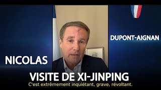 Nicolas DupontAignan  Emmanuel Macron visiblement incapable de parler seul au président chinois [upl. by Joanna155]