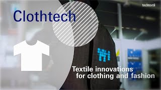 Techtextil  Application areas Clothtech [upl. by Eiznil]