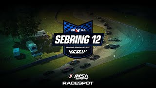 Sebring 12 Hours Powered by VCO on iRacingOfficial  Hours 16  Part 1 [upl. by Isahella]