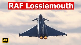 RAF LOSSIEMOUTH  Eurofighter Typhoon amazing vertical climb [upl. by Ecyrb]