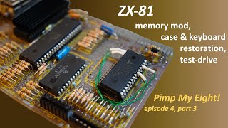 ZX81 memory mod case amp keyboard restoration testdrive Pimp My Eight episode 4 part 3 [upl. by Phelgen]