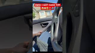 OMG I GOT CASH TIP 💵😱🍔🥤🚙 shorts doordash harveys fooddelivery gigworker gigwork [upl. by Piderit]