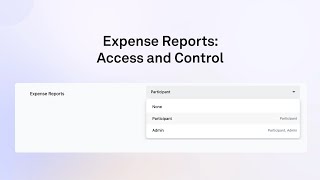 Expense Reports Access and Control [upl. by Benoit933]