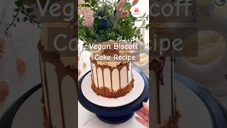 Vegan Biscoff Cake recipe fluffy Biscoff Cake  Easiest vegan cake recipe  Easy vegan dessert [upl. by Maloney13]