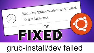 Fixed Grub Install Fatal Error in Ubuntu 2004 LTS Updated 2022 [upl. by Osgood556]