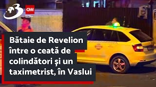 Bătaie de Revelion între o ceată de colindători și un taximetrist în Vaslui [upl. by Yenettirb710]