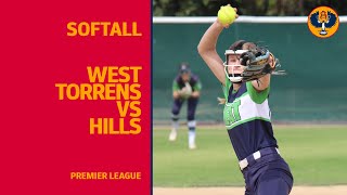 Softball  West Torrens vs Hills  Premier League [upl. by Savil]