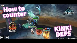 Summoners War  HOW TO COUNTER KINKI  High G1 Siege against W amp H FARM GEN and Rebellion [upl. by Mott]