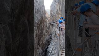 El Caminito del Rey 😱 El Chorro  Dangerous Hiking Trail  Malaga danger malaga hikingadventures [upl. by Vilberg477]