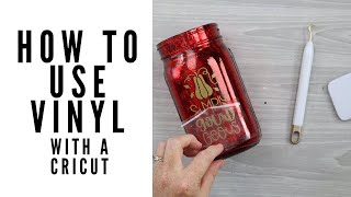 How to Use Adhesive Vinyl on a Cricut [upl. by Peirsen]