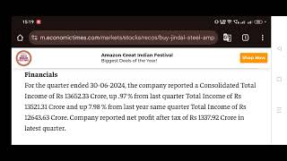 Jindal Steel Share News Today Jindal Steel Stock News Today [upl. by Ediva]