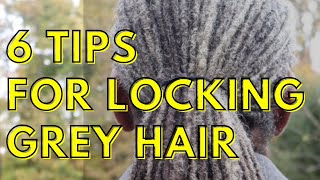 6 Tips for Locking Grey Hair [upl. by Ahc]