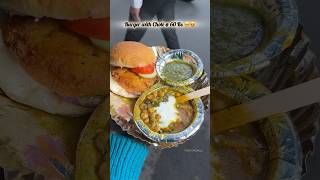 Sirf 60 Rs mai Desi Burger 🍔 with Garam Chole 😳😍 theepicuregirllll 🔔 burgers [upl. by Farika486]