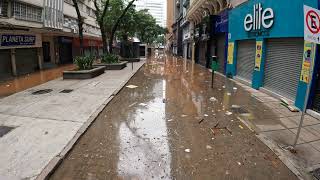 ENCHENTE AVENIDA OTÁVIO ROCHA CENTRO HISTÓRICO PORTO ALEGRE 4K [upl. by Lowenstern676]