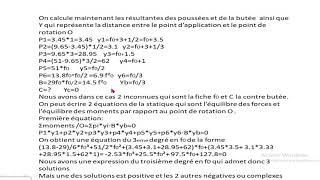 Étude dune palplanche simple sans tirant dancrage [upl. by Nerat]