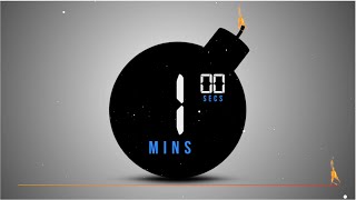 🔥 BOMB Timer Cuenta Atrás de 1 minuto con Música  Cuenta REGRESIVA 1 minute TIMER bomb💥loud [upl. by Notsua618]