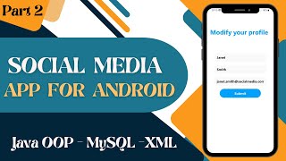 Social Media App for Android using Java and MySQL Part 2 [upl. by Atnoved599]