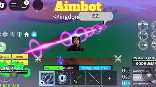 Bounty hunting but against an aimbot abuser  mobile player  blox fruits [upl. by Waddington64]