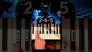 Afton Family FNAF Piano Tutorial shorts [upl. by Levana]