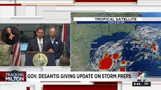 Gov DeSantis gives update as state prepares for Hurricane Milton [upl. by Aicatsana764]