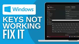 How to Fix Some Keys Not Working on Laptop Keyboard 2024 Full Guide [upl. by Attenol]