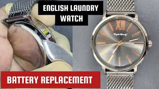 English Laundry Watch Battery Replacement [upl. by Eugilegna174]